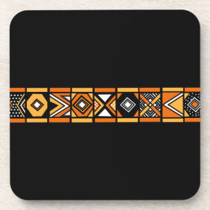 Dessous de verre africains de motif