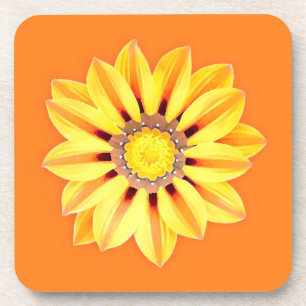 Dessous-de-verre African Daisy / Gazania - Orange et Jaune