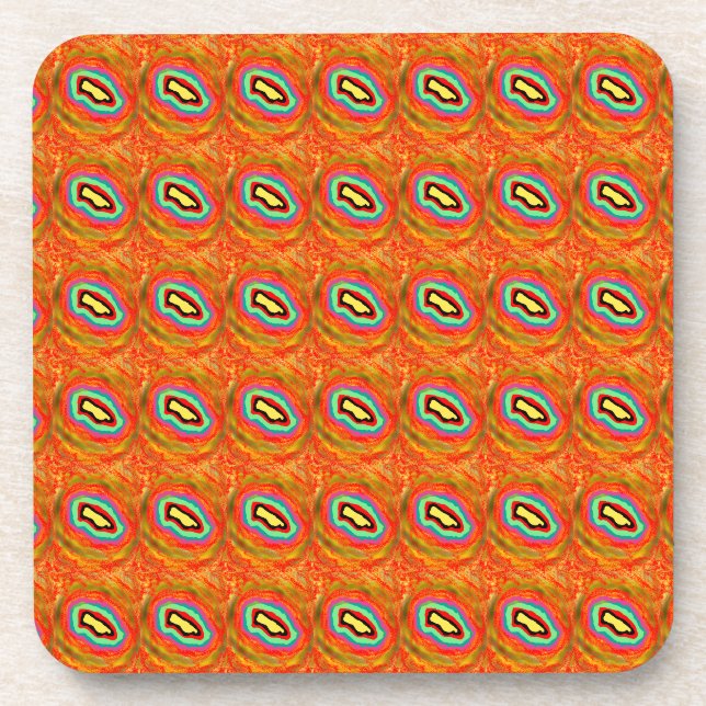 DESSOUS-DE-VERRE AFRO ART DESIGN ABSTRAIT (Devant)