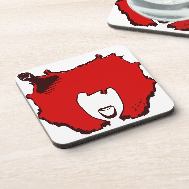 Dessous-de-verre Afro Pick (Côté gauche)