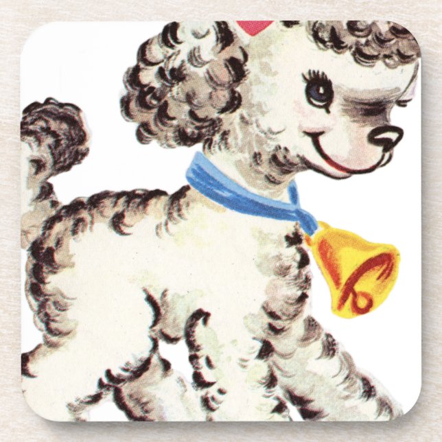 Dessous-de-verre Agneau vintage (Devant)