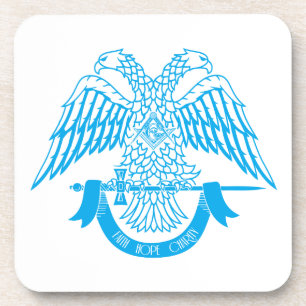 Dessous-de-verre Aigle à deux têtes comme symbole maçonnique