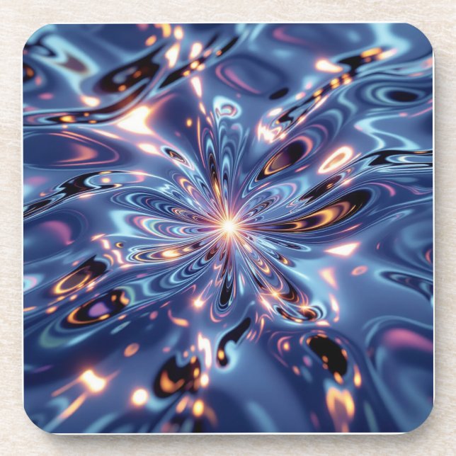 Dessous-de-verre AiKo Beats™ Waveform X – Flux d'énergie (Devant)