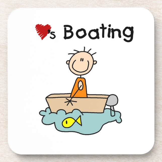 Dessous-de-verre Aime le bateau (Devant)