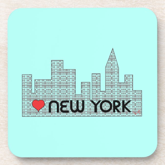 Dessous-de-verre Aimer NEW YORK (Devant)