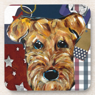 DESSOUS-DE-VERRE AIRDALE TERRIER