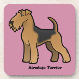 Dessous-de-verre airedale terrier