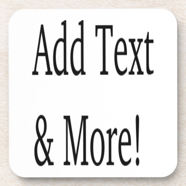 Dessous-de-verre Ajouter du texte et plus ! Customisez votre propre (Devant)