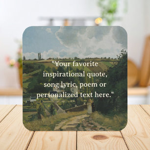 Dessous-de-verre Ajouter votre propre devis Cottagecore Vintage