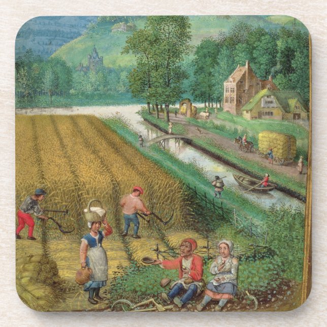 Dessous-de-verre Ajoutez 18855 septembre : moisson, labourant et (Devant)