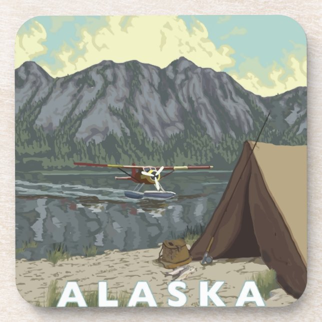 Dessous-de-verre Alaska Bush Plane Souvenirs (Devant)