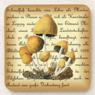 Dessous-de-verre Albin Schmalfuß ~ Glimmertintling-1~ Champignons ~