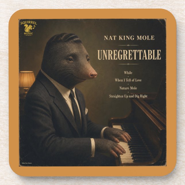 Dessous-de-verre Album Nat King Mole : une parodie (Devant)