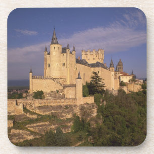 Dessous-de-verre Alcazar et cathédrale, Ségovie, Castille Leon,