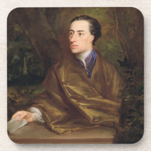 Dessous-de-verre Alexander Pope (1688-1744) 1738 (huile sur la
