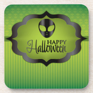 Dessous-de-verre Alien vert d'Halloween