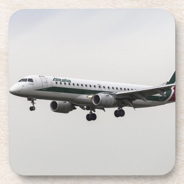 Dessous-de-verre Alitalia Embraer 190 (Devant)