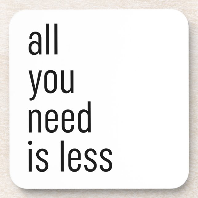 Dessous-de-verre All you need (Devant)