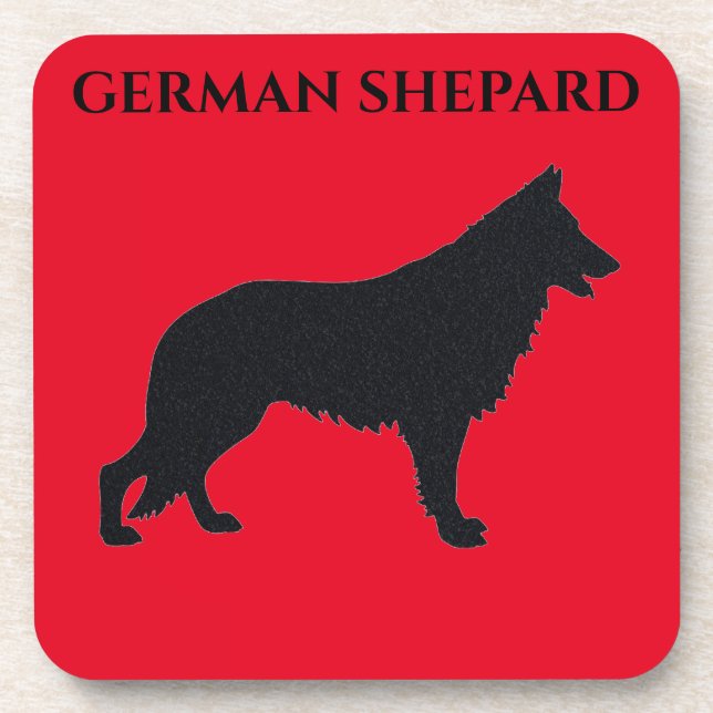 Dessous de verre ALLEMAND SHEPARD avec dossier en  (Devant)