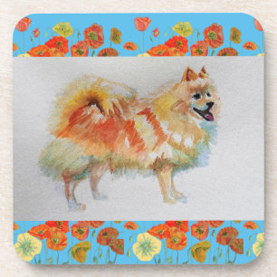 Dessous de verre allemand Spitz Pomeranian