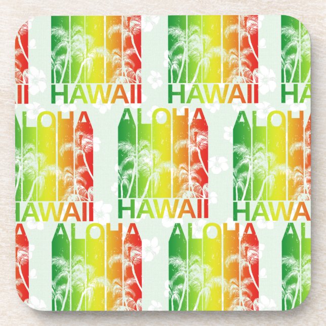 Dessous-de-verre Aloha Hawaii (Devant)
