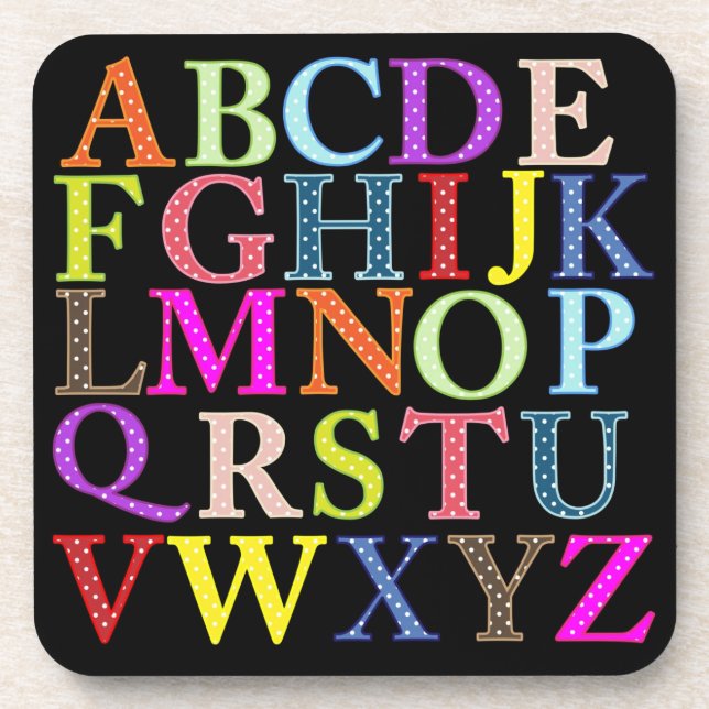 Dessous-de-verre Alphabet (Devant)