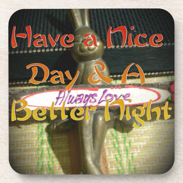 Dessous-de-verre Alwaus Love Hakuna Matata Passez une bonne journée (Devant)