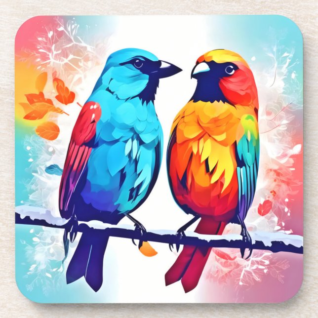 Dessous-de-verre Amateurs d'oiseaux tropicaux (Devant)