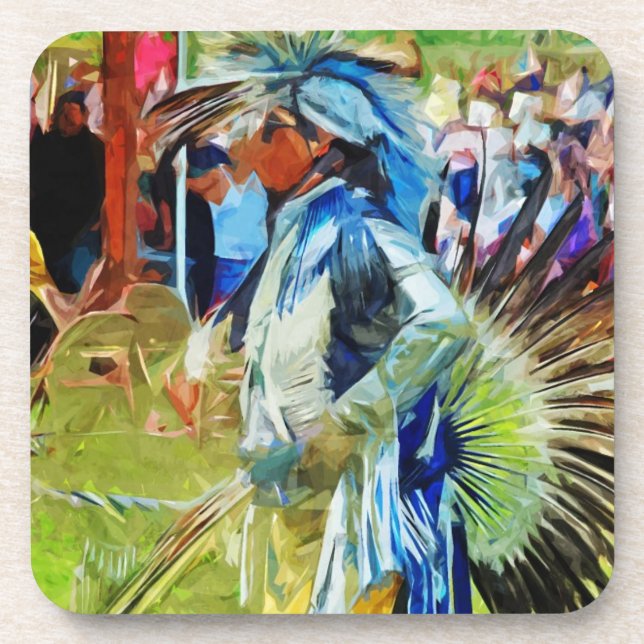 Dessous-de-verre American Indian Pow Wow Dancer (Devant)