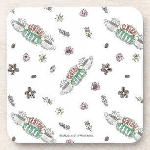 Dessous-de-verre AMIS™ Central Perk Coffee Motif d'aquarelle