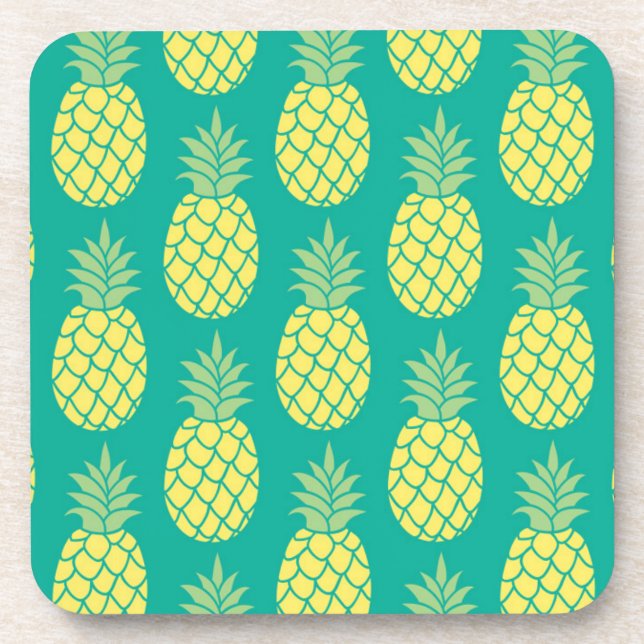 Dessous-de-verre Ananas en pastel (Devant)