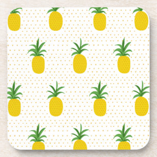 Dessous-de-verre Ananas tropicaux d'or