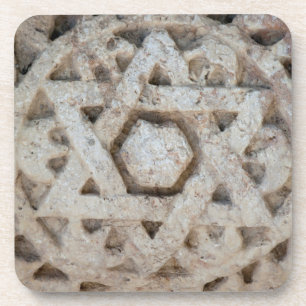Dessous-de-verre Ancienne étoile de David sculptée, Israël