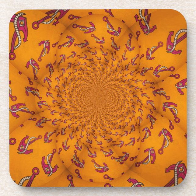 Dessous-de-verre Ancre Kaleidoscope (Devant)