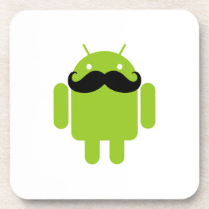Dessous-de-verre Android Robot Black Mustache Graphisme