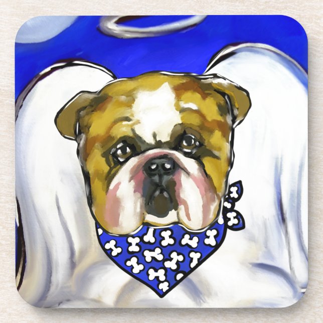 Dessous-de-verre Ange Bulldog (Devant)