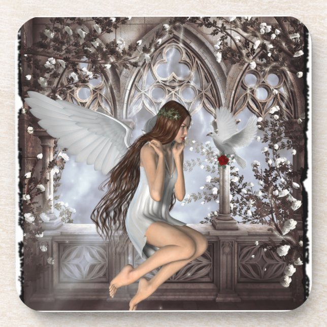 Dessous-de-verre Angel et sa colombe (Devant)