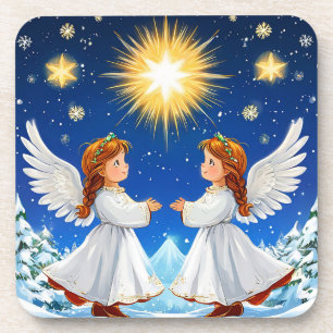 Dessous-de-verre anges de la Saint-Valentin