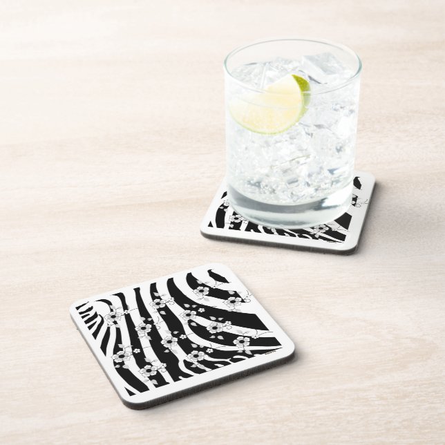 Dessous-de-verre Animal rencontre Floral (Côté Droit)