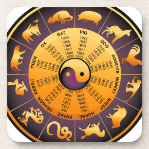 Dessous-de-verre Animal Yin Yang