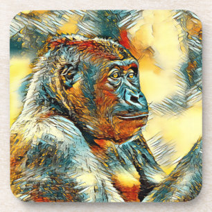 Dessous-de-verre AnimalArt_Gorilla_004