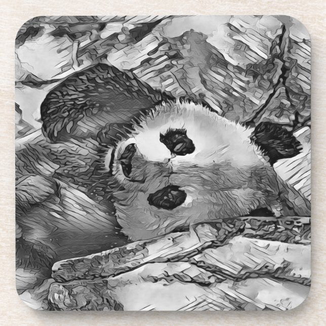 Dessous-de-verre AnimalArtBW_Panda_002 (Devant)