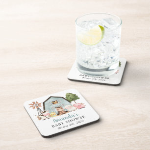 Dessous-de-verre Animaux de la ferme, Animaux mignons, Grange bleue