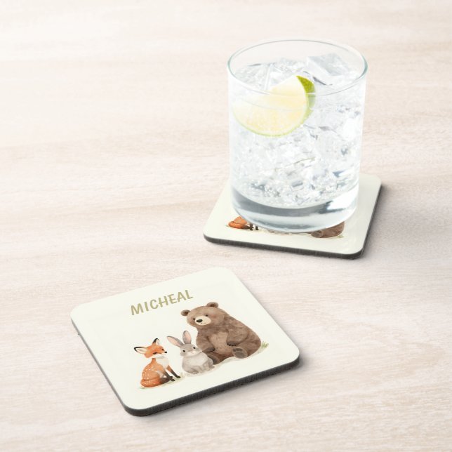 Dessous-de-verre Animaux de la forêt de Monogram  (Côté Droit)