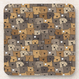 Dessous-de-verre Animaux motifs adorables Chiens Adulte