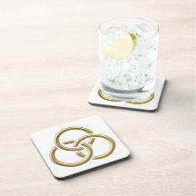 Anneaux de trinité "3-D" d'or
