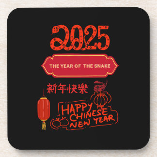 Dessous-de-verre Année chinoise du serpent.
