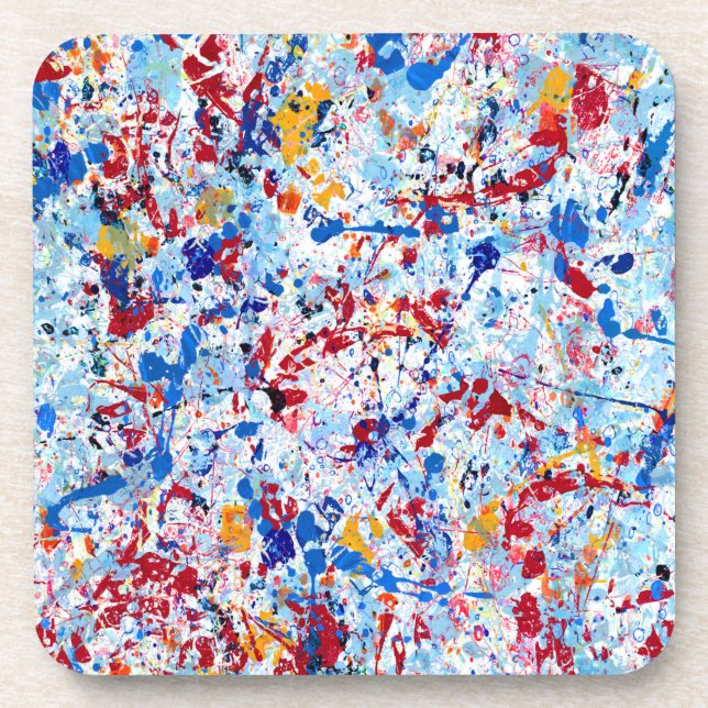 Dessous-de-verre Annelisa No. 12 Abstrait Beverage Coaster (Devant)