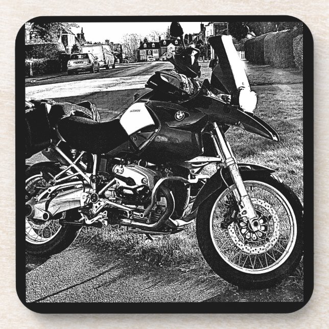 Dessous-de-verre Anniversaire de moto BMW (Devant)