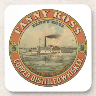 Dessous-de-verre Annonce Vintage Pour Fanny Ross Cuivre Distillée W